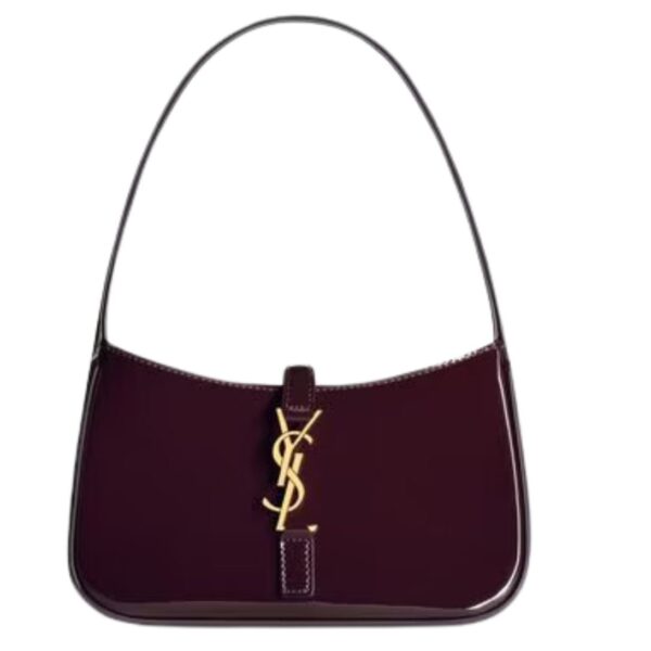 SAINT LAURENT MINI LE 5 À 7 IN PATENT LEATHER