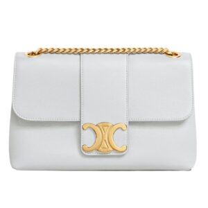 CELINE MEDIUM VICTOIRE BAG IN SUPPLE GRAINED CALFSKIN BROWN SEPIA