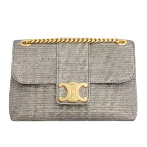 CELINE TEEN VICTOIRE BAG IN GLITTER TEXTILE