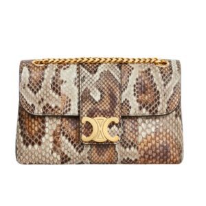 CELINE TEEN VICTOIRE BAG IN PYTHON NATURAL