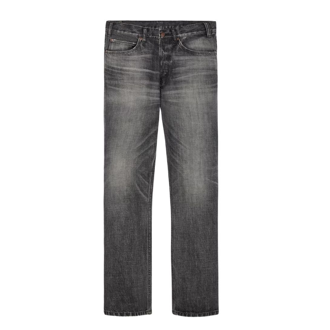 CELINE KURT JEANS IN MIROR INK WASH DENIM
