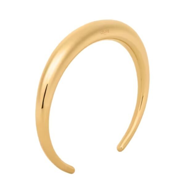 CELINE FORMES ABSTRAITES CUFF IN BRASS WITH GOLD FINISH