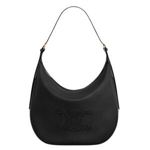 CELINE LARGE HELOÏSE CUIR TRIOMPHE BAG IN SUPPLE GRAINED CALFSKIN TAN