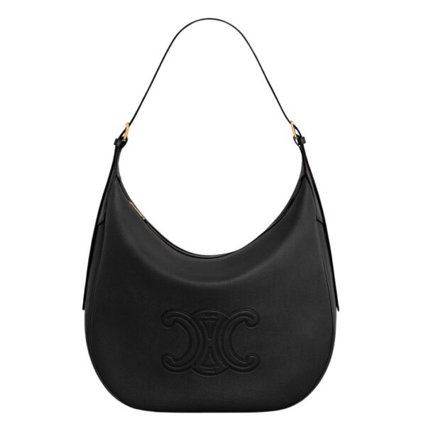 CELINE LARGE HELOÏSE CUIR TRIOMPHE BAG IN SUPPLE GRAINED CALFSKIN TAN - Image 2