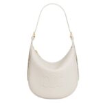 CELINE SMALL HELOÏSE CUIR TRIOMPHE BAG IN SUPPLE GRAINED CALFSKIN WHITE COTTON
