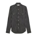 CELINE WESTERN SHIRT IN TRIOMPHE STRIPED COTTON