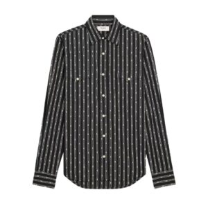 CELINE WESTERN SHIRT IN TRIOMPHE STRIPED COTTON
