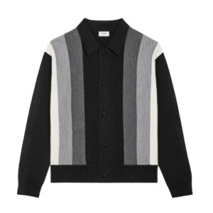 CELINE POLO CARDIGAN IN WOOL