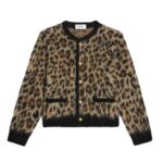 CELINE CARDIGAN JACKET IN BRUSHED MOHAIR