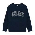 CELINE OVERSIZED SWEATER IN RIBBED WOOL