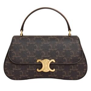 CELINE TEEN LOLA IN TRIOMPHE CANVAS AND CALFSKIN