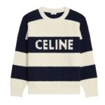 CELINE OVERSIZED SWEATER IN STRIPED COTTON