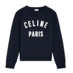 CELINE PARIS CREW NECK SWEATER IN COTTON