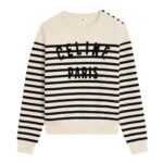 CELINE CREW NECK MARINIÈRE SWEATER IN COTTON