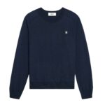 CELINE TRIOMPHE CREW NECK SWEATER IN WOOL NAVY