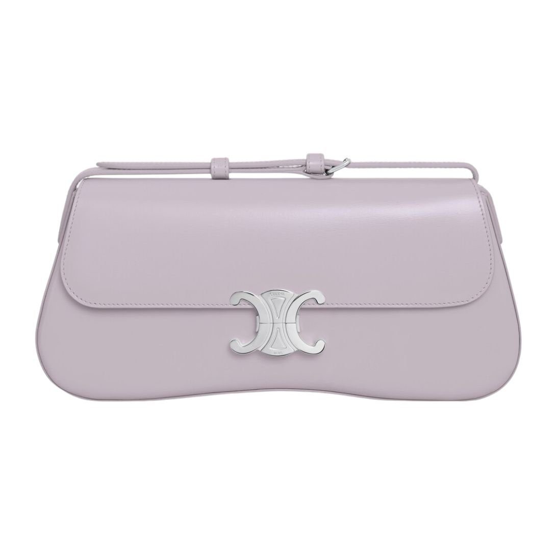 CELINE MEDIUM LOLA BAG IN SHINY CALFSKIN LIGHT LAVENDER