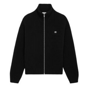 CELINE TRIOMPHE TRUCKER SWEATER IN RIBBED WOOL