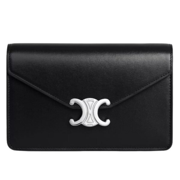 CELINE WALLET ON CHAIN MARGO IN SHINY CALFSKIN NUDE - Image 2