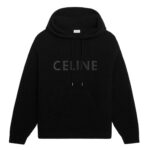 CELINE HOODED SWEATER IN MONOCHROMIC WOOL