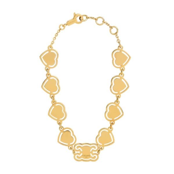 CELINE CŒUR BRACELET IN BRASS WITH GOLD FINISH