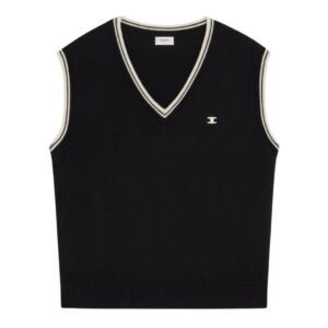 CELINE TRIOMPHE V NECK SWEATER IN WOOL