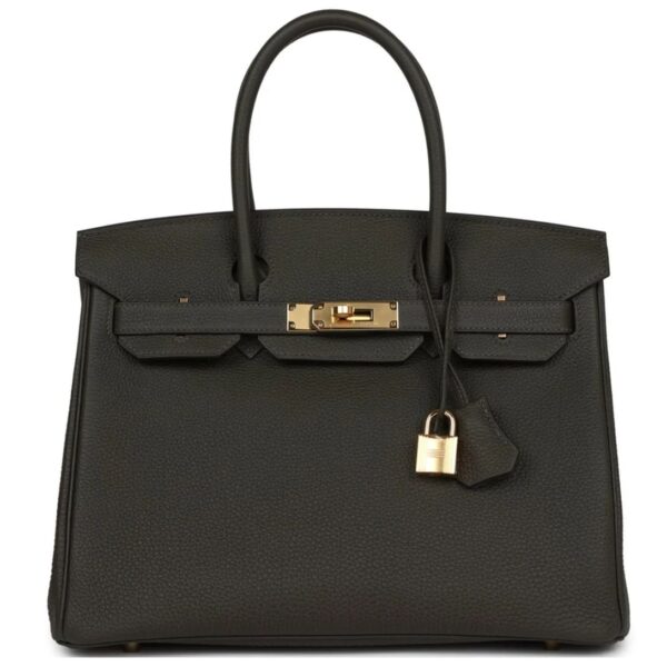 HERMÈS BIRKIN 30 VERT DE GRIS TOGO GOLD HARDWARE