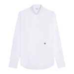 CELINE LOOSE SHIRT WITH INVERTED COLLAR IN COTTON POPLIN