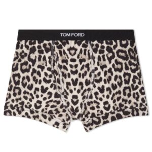 TOM FORD SNOW LEOPARD COTTON BOXER BRIEFS