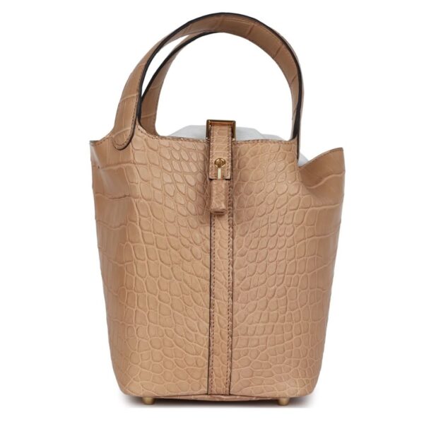HERMÈS PICOTIN LOCK 18 CHAI MATTE ALLIGATOR GOLD HARDWARE