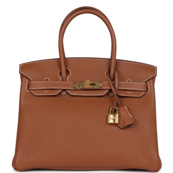 PRE-OWNED HERMÈS BIRKIN 30 GOLD TOGO GOLD HARDWARE