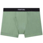 TOM FORD COTTON BOXER BRIEFS PALE SAGE