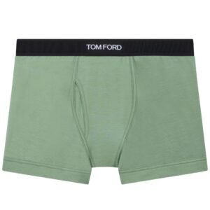 TOM FORD COTTON BOXER BRIEFS PALE SAGE
