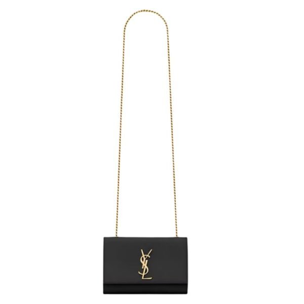 SAINT LAURENT KATE SMALL IN GRAIN DE POUDRE EMBOSSED LEATHER