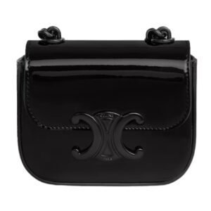 CELINE MINI CHAIN CLAUDE IN PATENT CALFSKIN