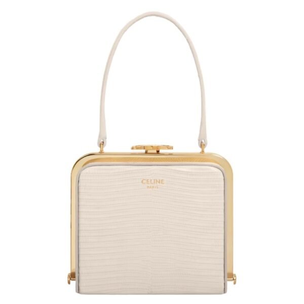 CELINE LANA MINAUDIERE IN LIZARD PALE BEIGE