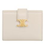 CELINE FINE WALLET VICTOIRE IN SUPPLE GRAINED CALFSKIN PALE BEIGE