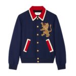 CELINE LION TEDDY JACKET IN WOOL FLANNEL