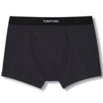 TOM FORD COTTON BOXER BRIEFS EBONY