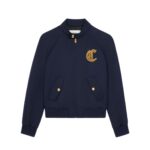 CELINE BLOUSON JACKET IN DIAGONAL WOOL