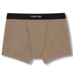 TOM FORD COTTON BOXER BRIEFS BROWN