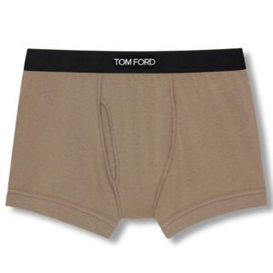 TOM FORD COTTON BOXER BRIEFS BROWN