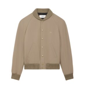 CELINE TRIOMPHE TEDDY JACKET IN COTTON AND WOOL GABARDINE