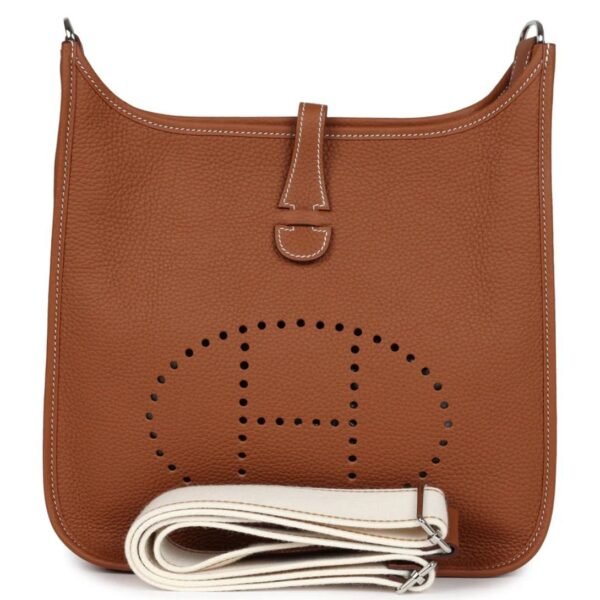 HERMÈS EVELYNE III PM GOLD CLEMENCE PALLADIUM HARDWARE