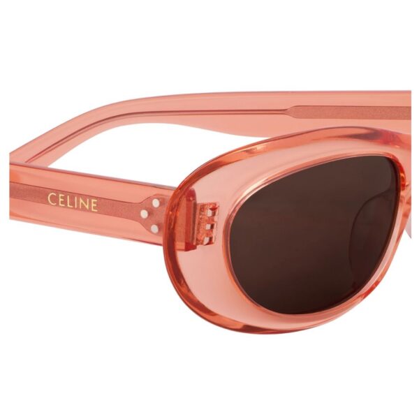 CELINE CAT EYE S310 SUNGLASSES IN ACETATE TRANSPARENT CORAL - Image 4