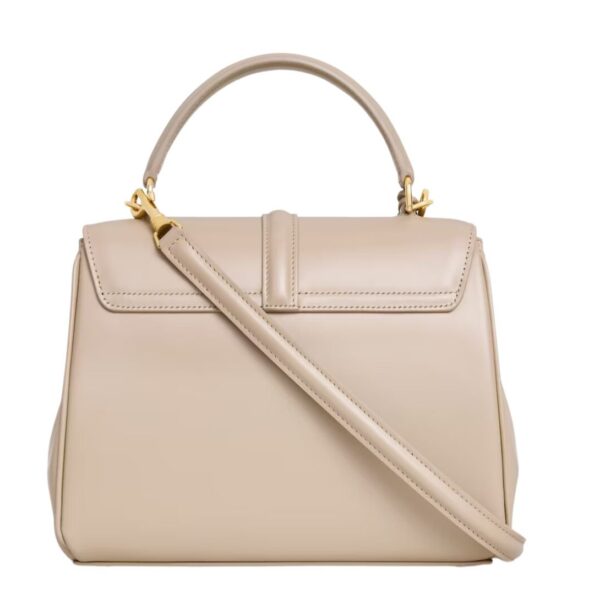 CELINE SMALL 16 BAG IN SATINATED CALFSKIN CAPPUCCINO - Image 7