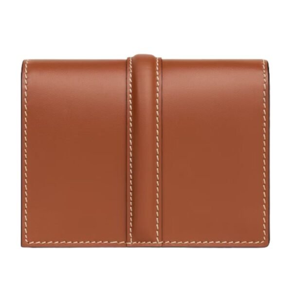 CELINE CARD HOLDER WITH FLAP 16 IN SATINATED CALFSKIN TAN - Image 4