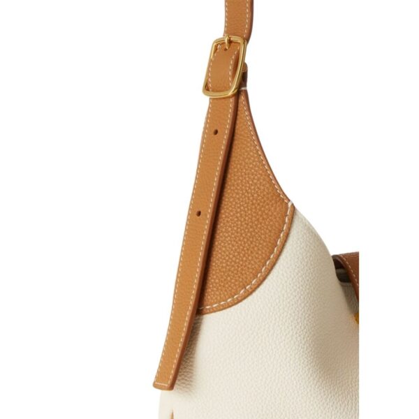 LORO PIANA MEDIUM BOBBIN BAG WHISPER WHITE-WHEAT BRAN - Image 5