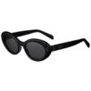 CELINE CAT EYE S193 SUNGLASSES IN ACETATE BLACK - Image 5