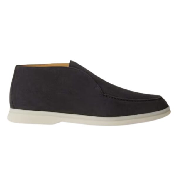 LORO PIANA OPEN WALK ANKLE BOOT ARGO BLUE MELANGE - Image 3