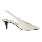 LORO PIANA REBECCA SLINGBACK LIGHT WHITE MILK